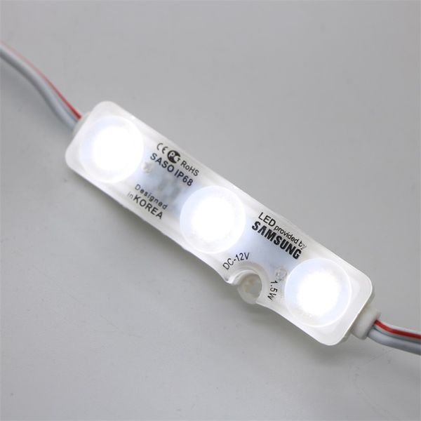 

vchuang 20pcs smd2835 3 led ultrasonic module waterproof ip68 dc12v 1.2w led injection ultrasonic modules for decoration