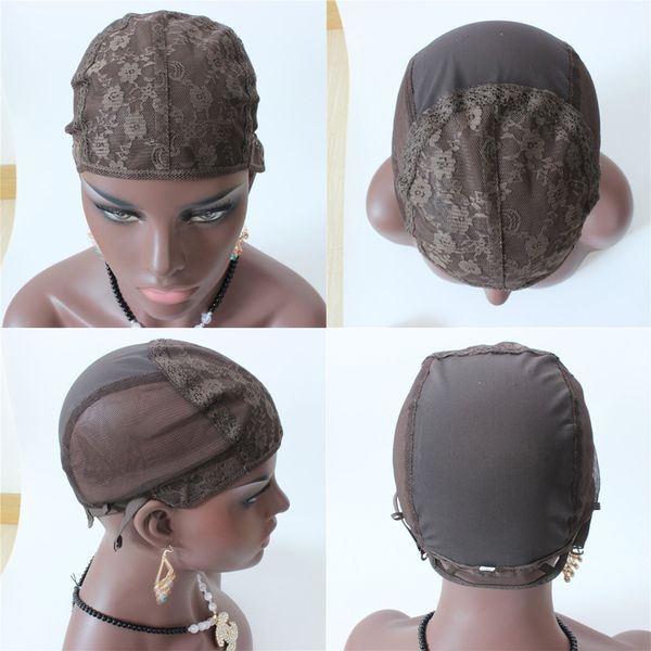 

Коричневый Дешевый Еврейский Базовый Парик Шапки Высокое Качество Сетки Ткачест