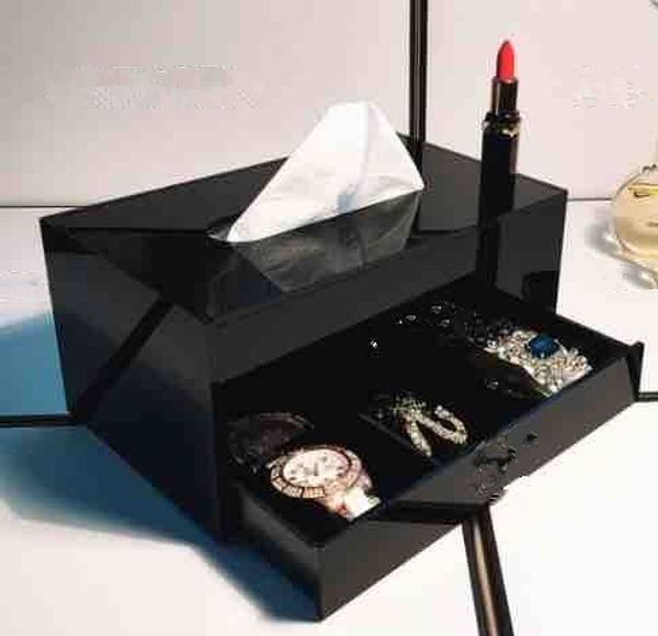 

Newcla ic acrylic makeup box co metic makeup ti ue box jewelry torage tray ti ue box for wedding gift