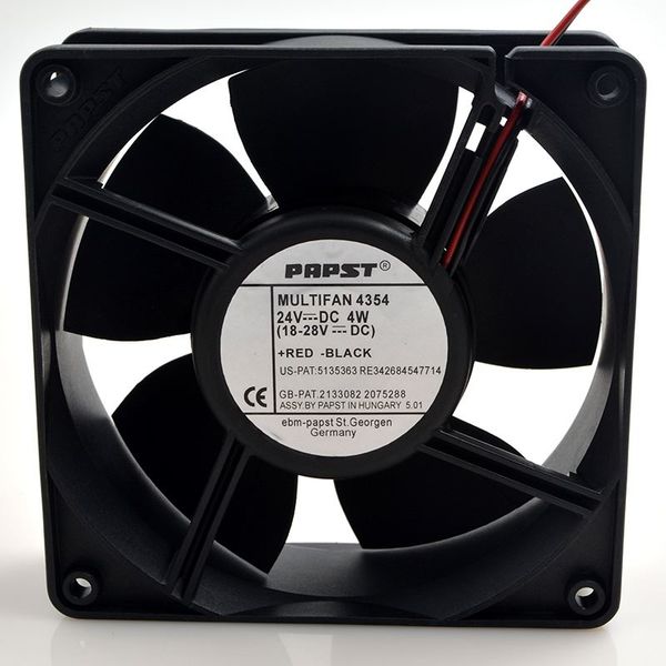 

original papst multifan 4354 dc 4w 12cm 12038 24v inverter axial fan