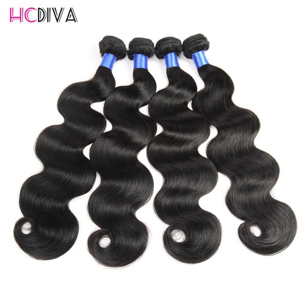 

7а класс бразильские волосы девственницы объемная волна 3 или 4 или 5 пучков необработанные девственные бразильские волосы объемная волна пу, Black