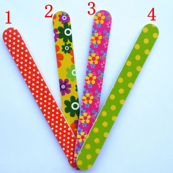 

wholesale- 4pcs / lot pro slim gray nail buffer sanding sandpaper nail files manicure pedicure nail art tool