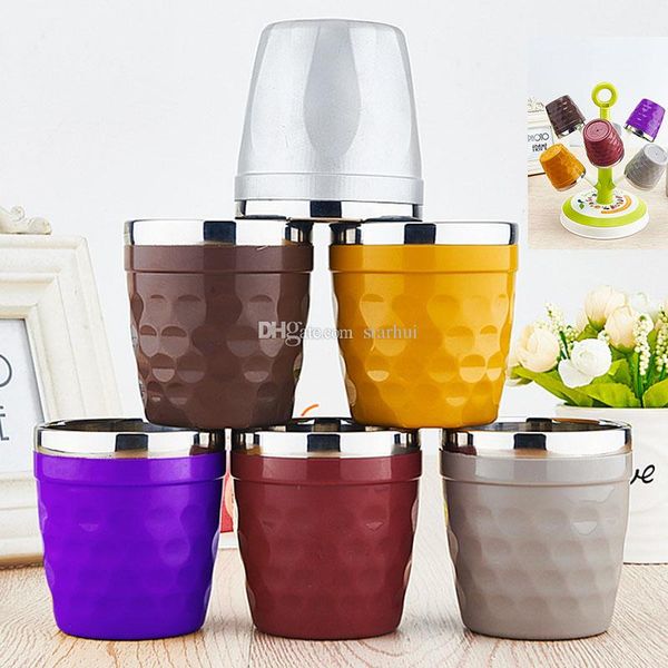 

новые красочные чашки 304 из нержавеющей стали кружка чашки кофе бокалы для вина воды кубок открытый персонализированные кружки dhl бесплатн