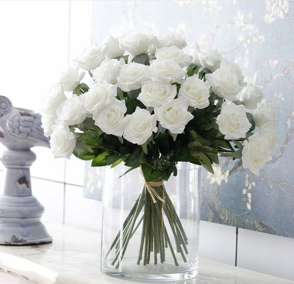 Acheter Centres De Mariage Roses 60 Pièces En Soie Bouquets De Mariage Artificiels Fleurs En Soie à Bas Prix Artificielle Bouquets De Roses