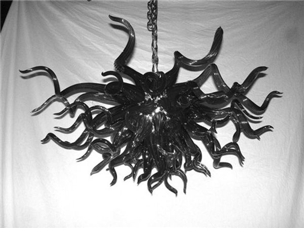 

ac110v 120v 220v 240v dining room decor black blown glass chihuly chandelier new design vintage black murano glass chandelier for sale