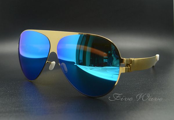 

new sunglasses germany designer sun glasses mykita alloy sunglasses pilot frame oversize sunglasses ultralight frame, White;black