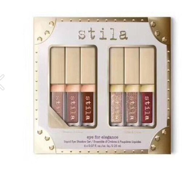 6 pezzi di alta qualità Marca Stila Eye For Elegance Gold Eye Shadow Ombretto liquido Shimmer Glitter Shining Makeup