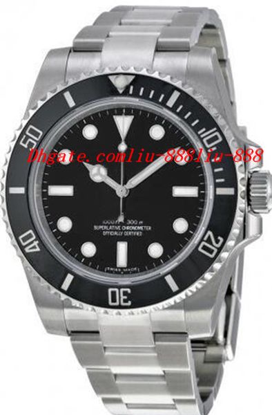 

luxury watches black dial stainless steel automatic movement blue luminescent dial men's watch mens watch wrist watches, Slivery;brown