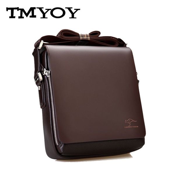 

wholesale- tmyoy 2016 small men messenger bags quality kangaroo leather shoulder man bag casual briefcase fashion men travel bags bn006-1