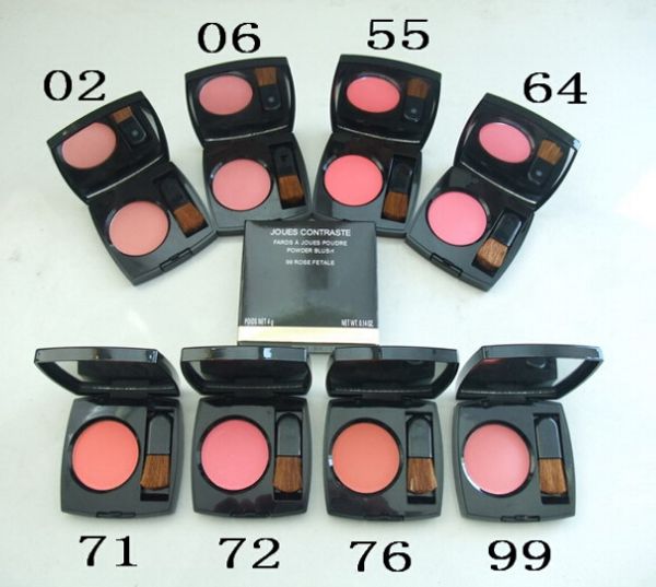 

Face powder blu h joue contra te fard a joue poudre 4g makeup with bru h mirror