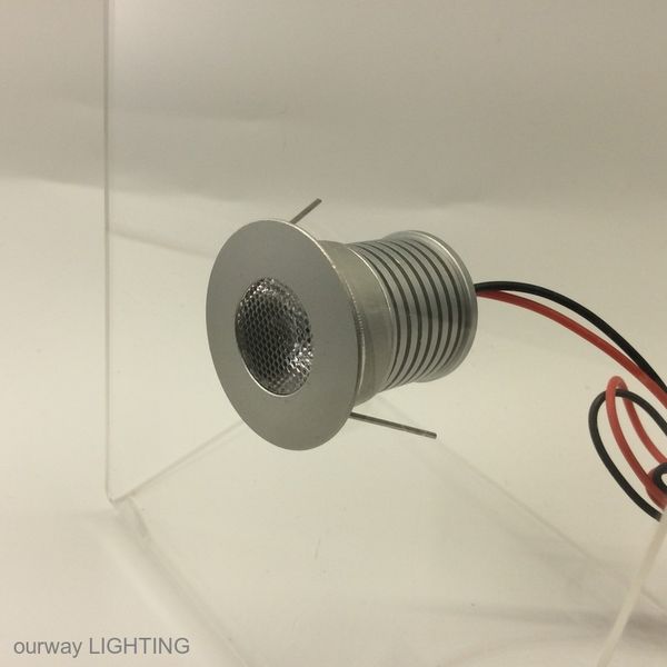 

25 beam angle mini led cabinet light/12-24v tiny aluminum downlight