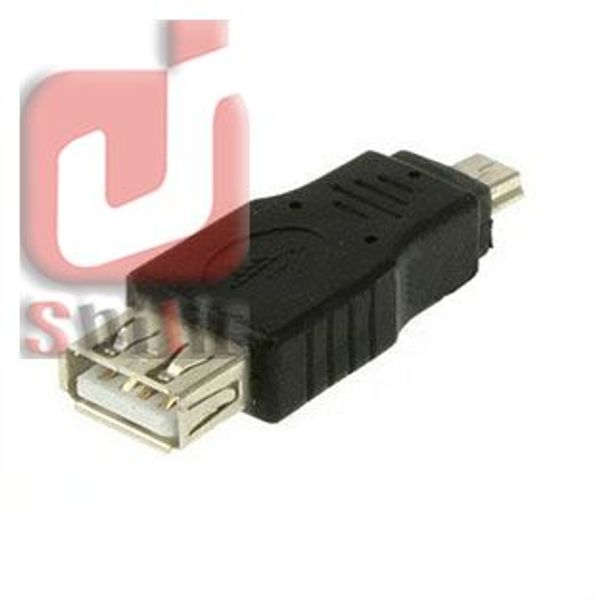 

ping black usb a to mini b adapter converter 5pin usb cable for mp3 mp4 wholesale 1000pcs/lot