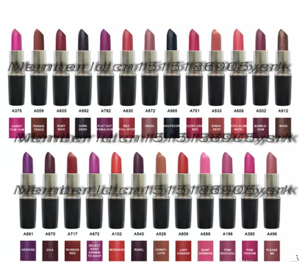 

mc brand makeup matte lipstick 3g long-lasting lipstick. 18 color random mix color