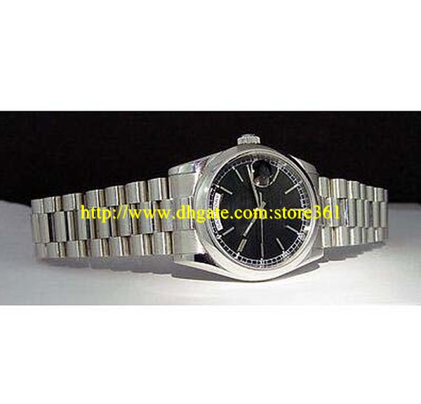 

store361 new arrive watches mens platinum president black index dial 118206, Slivery;brown