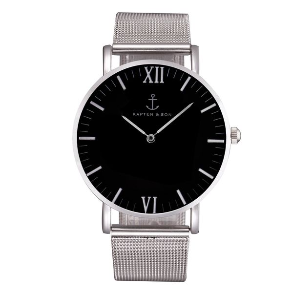 

Fashion KAPTEN & SON Brand women men Unisex steel metal band quartz wrist watch