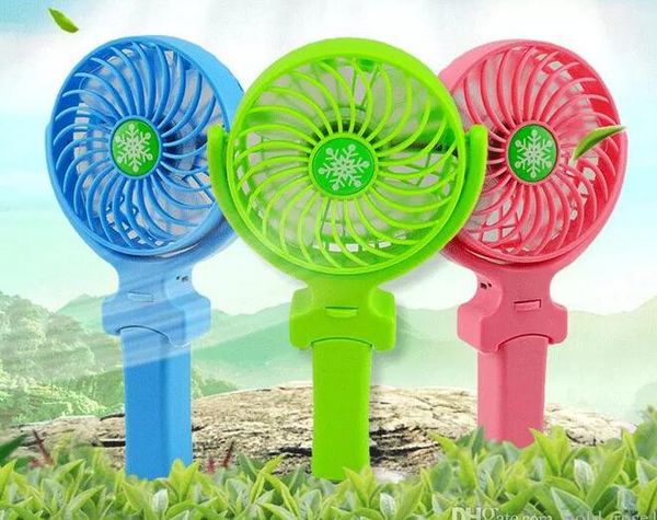 

5 color mini portable handheld fan cooler cooling u b rechargeable air conditioner portable u b foldable fan cca6488 60pc