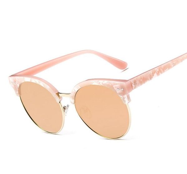

wholesale- n39 brand designer round sunglasses women oculos uv400 points sun glasses fashion female eyewear women's shades outdoor spor, White;black