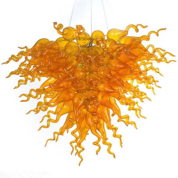 

lamp christmas decor lighting led high hanging hand blown glass crystal chandelier and pendant lamps