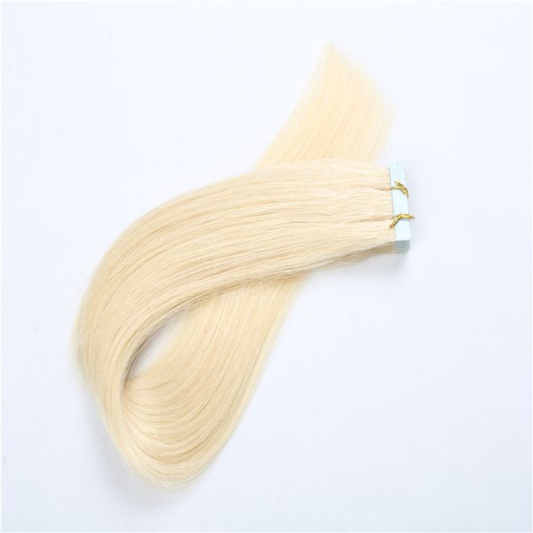 

straight skin weft pu tape in human hair extensions brazilian remy hair, Black