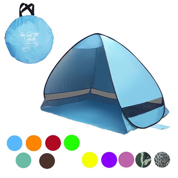 

quick automatic opening outdoors tents summer 50+ uv protection outdoor gear camping shelters tent beach travel lawn multicolor dhl/fedex