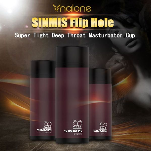 SINMIS Flip Hole Super Tight Deep Throat Diskreter Oralsex in einer Tasse Männlicher Masturbator, Sexspielzeug für Erwachsene für Männer, Produkte 17402