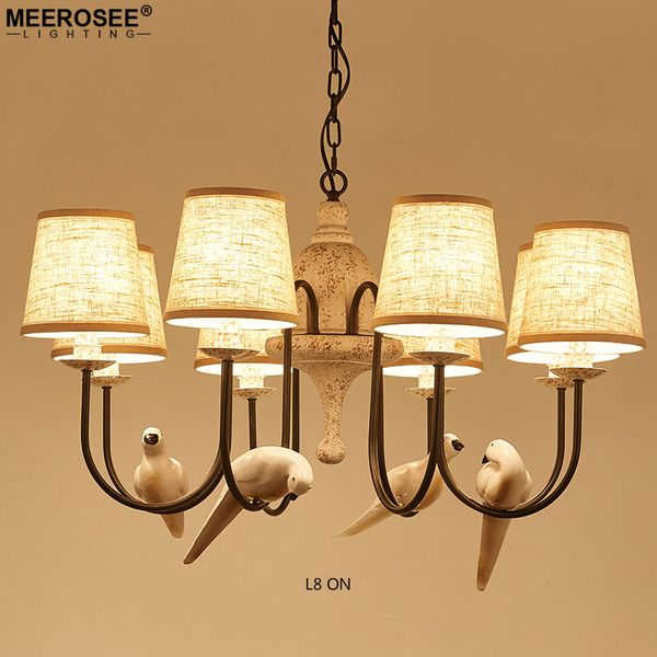 

new arrival iron wrought chandelier light american pastoral hanging luminaires lustres lamparas de techo lighting