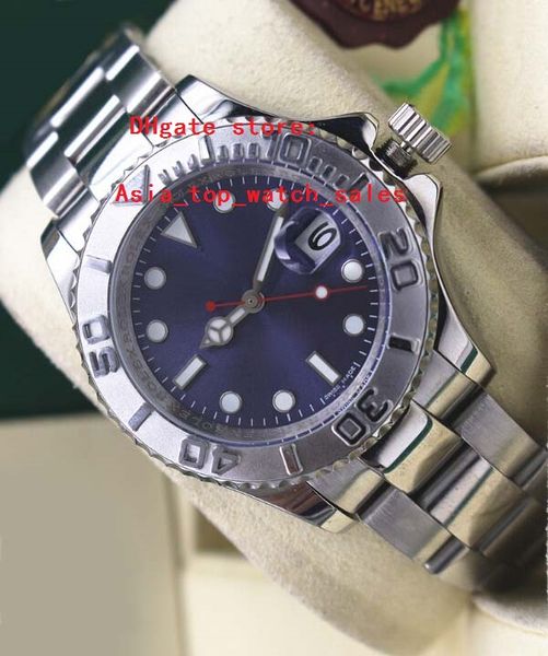 

version luxury wristwatch 116622 mens stainless steel & platinum 40mm blue dial mechanical automatic men watches quality, Slivery;brown
