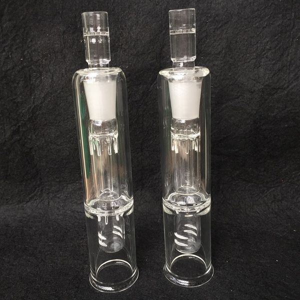 

Стекло Инструмент мундштук Стволовые воды Bubbler 14MM Oil Rig PVHEGonG Gong адаптер воды для Solo Air