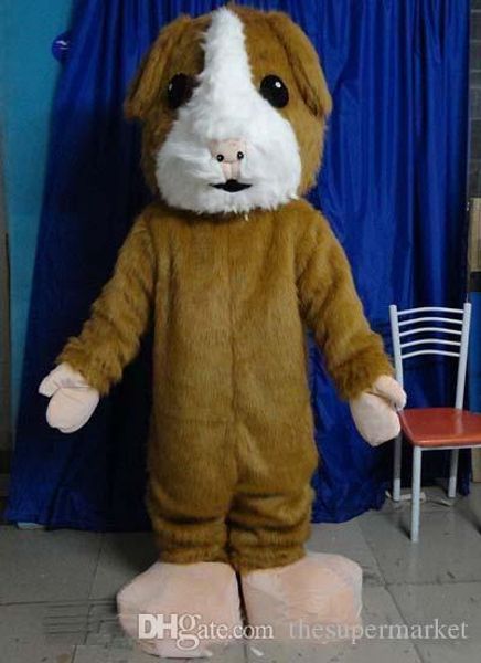 2017 sıcak başının içinde bir mini fan ile yetişkin için kahverengi bir köpek maskot kostüm giymek