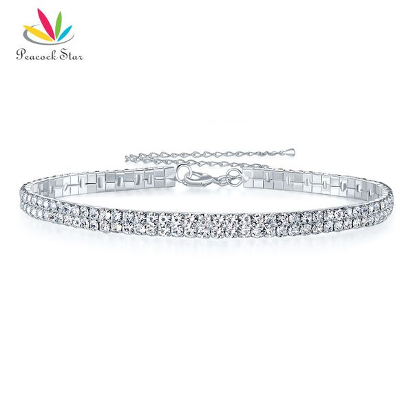 

оптовая торговля-павлин звезда свадебный свадьба пром 2 строки стрейч горный хрусталь колье ожерелье эластичный шнур элегантный cc001, Golden;silver