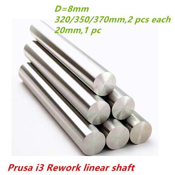 

wholesale- 8mm linear shaft linear rod : 320mm 350mm 370mm long harden chromed plated for 3d printer cnc parts