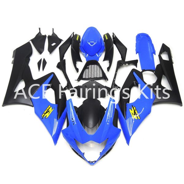 3 kostenlose Geschenke Neue Suzuki GSXR1000 GSXR 1000 K5 2005 2006 05 06 ABS-Motorradverkleidungsset im wunderschönen blau-schwarzen Stil