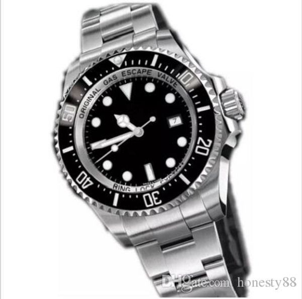 

новый топ роскошный рождественский подарок автоматическая развертки механические мужские часы марка житель море из нержавеющей стали черный, Slivery;brown