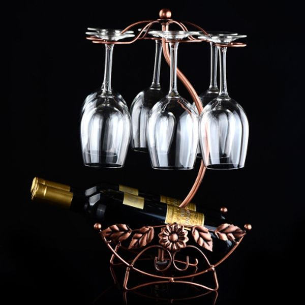 Weinregal aus Eisen, Corsair-Hängebecher, Weinrahmen, kreativer Kunsthandwerk-Ornament-Weinhalter
