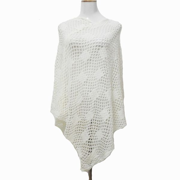 

7 colors 2017 spring girl dress luxury white crochet poncho women fashion scarf shawl poncho wraps accessories, Blue;gray