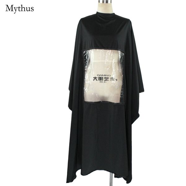 

professional salon hairstyling cape, waterproof hairdressing cape wrap gown with transparent window,big size hairdresser aprom use