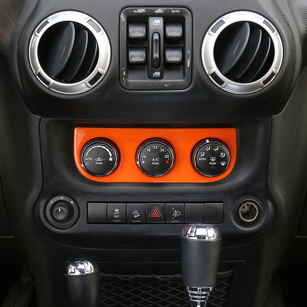 Car Air Conditioner Switch Decorative Cover Trims Fit New Arrival Interior Accessories For Jeep Wrangler 2011 2016 Car Interior Modifications Car