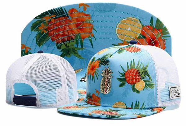 

2017 Новый Бренд Лето Cayler Sons металлическая ананасовая сетка Бейсболки Snapback Шляпы Для Мужчин Женщин Хип-Хоп Casquette Hat