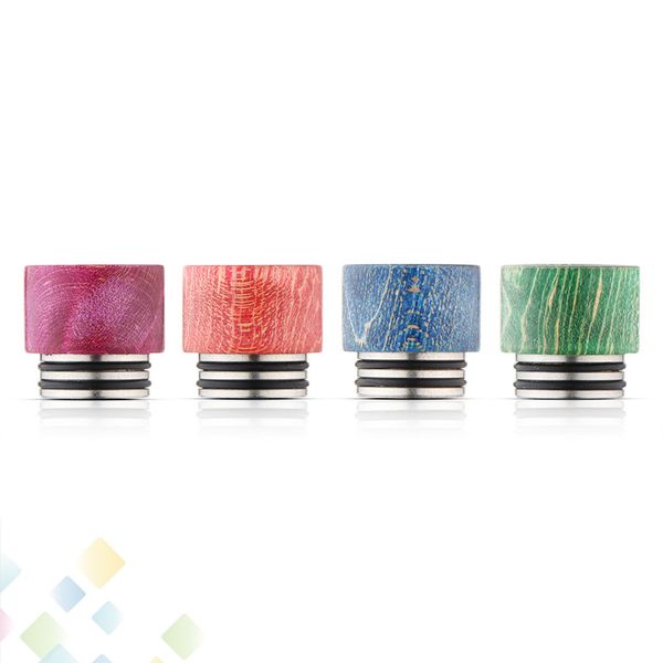 

TFV8 Drip Tip Stable Wood Wide Bore Drip Tips Stainless Steel Stable Wood Material Mouthpiece fit TFV8 Atomizer Tank DHL Free