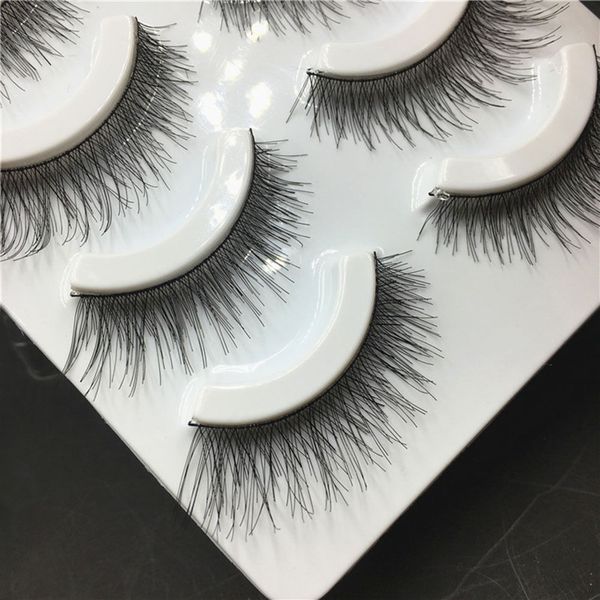 

wholesale- 5 pairs new beauty makeup handmade natural long false eyelashes eye lashes gift hot