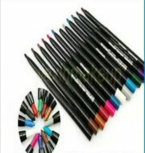 

New makeup rotary retractable waterproof eye hadow eyeliner pencil12 color