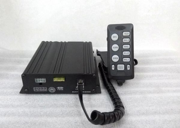 

high power 100w police car siren warning alarm amplifiers with remote,7 warning tone,with microphone,2 light switches(without speaker)