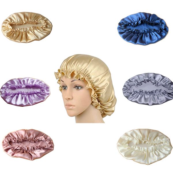 2019 100 Mulberry Silk Nightcap Delicated Solid Color Natural