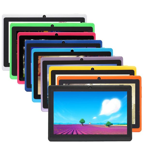 

q88 7 inch tablet computer android 4.4 tablet pc low price a33 quade core dual camera 8gb 512mb capacitive tablets