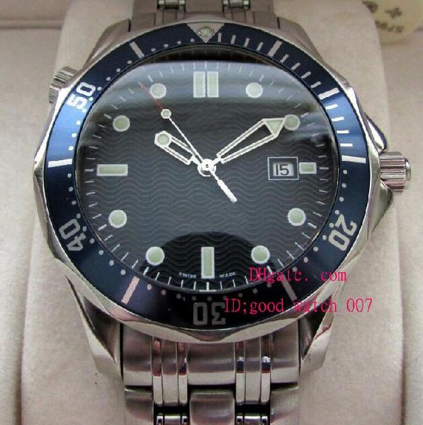 

men's wristwatch sapphire mens gents watch blue wave dial 2541.80.00 automatic movement mechanical basel dive watches, Slivery;brown