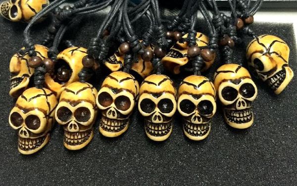 

9 pcs yqtdmy style imitation chic accessories skull necklace, Silver