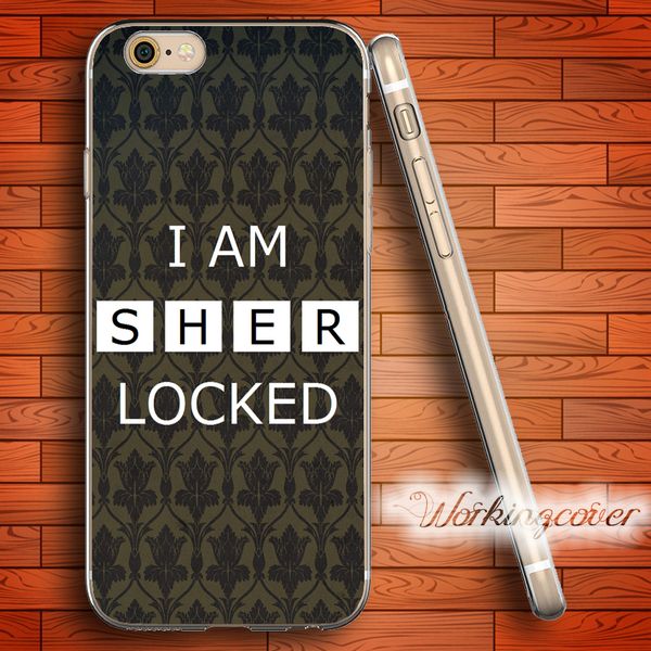 

fundas i am sherlock soft clear tpu case for iphone 6 6s 7 plus 5s se 5 5c 4s 4 case silicone cover