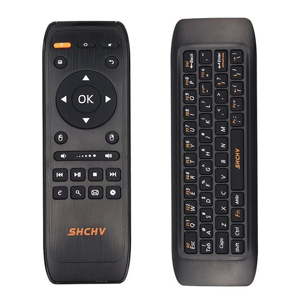 Freeshipping 2.4g fly air mouse framboesa pi 3 teclado sem fio teclado de controle remoto para android smart box tv pc projetor