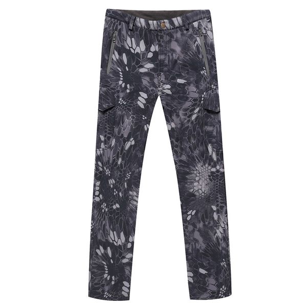 

2017new winter tad shark skin mens soft shell outdoors pants waterproof sport thermal fleece hiking camping tactical trousers, Black;green