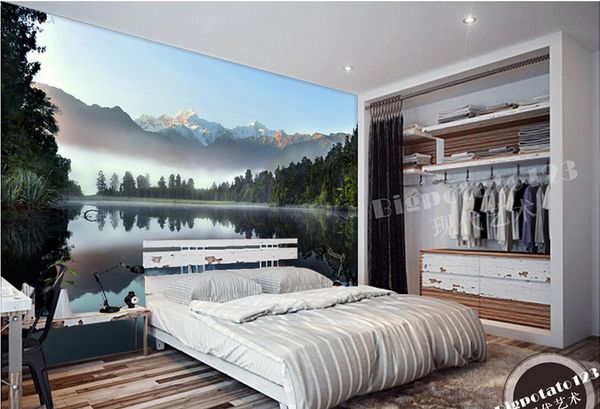 

frewallpapers for bed room sh sky snow mountain lake shilin forest reflection landscape pgraphy